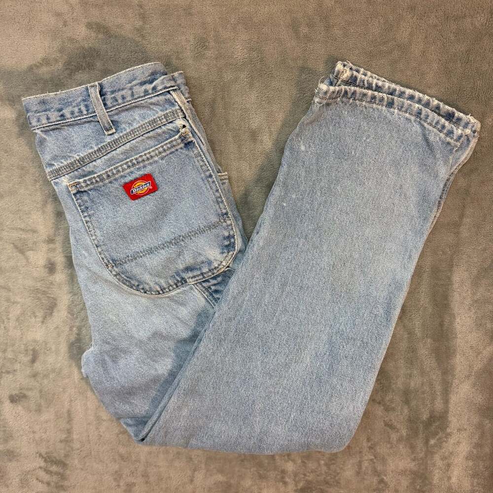 32x30 vintage distressed Dickies Light Wash Vintage Jeans workwear